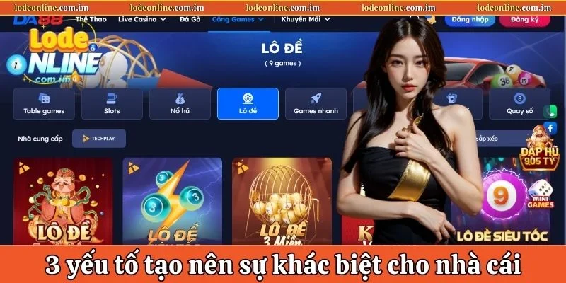 3 yếu tố tạo nên sự khác biệt hoàn toàn cho nhà cái